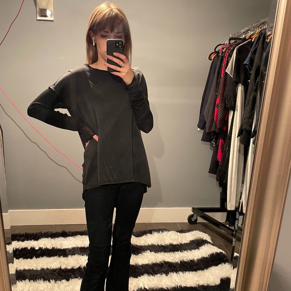 Vince Silk and Knit oversized top